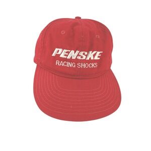 Penske Racing Shocks Vintage Snapback Hat Red Embroidered Adjustable Racing‎ Cap